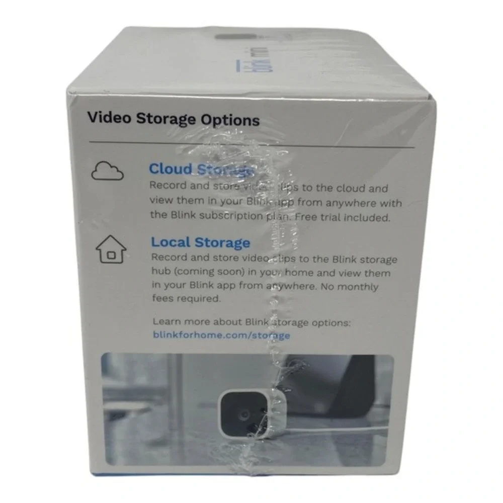 Blink Mini Indoor Plug-In HD‎ Smart Security Camera Two Way Audio Motion NEW